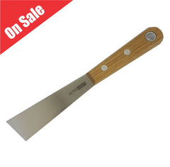 Putty knife, Skew-Point, wood handle