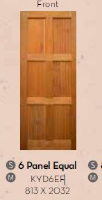 Kayo Panel Hardwood Doors  <h5>Design Options</h5