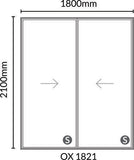 Kenzo Sliding Door - Size Options Available