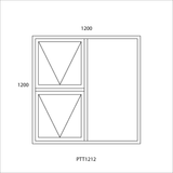 McDoor Plus 340 Top Hung Casement Windows - 2 Vents (PTT) <h5>Size Options From</h5>