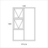 McDoor 30.5 Top Hung Casement Windows - 2 Vents (PTT) <h5>Size Options From</h5>