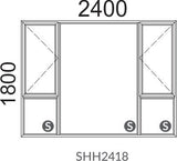 Kenzo Side Hung Windows (2 Vent) <h5>Size Options From</h5>