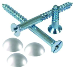 Domehead mirror Screws incl Grommets (Box) Length Options Available