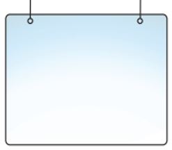 Hanging Sneezing Screens <h3>Size Options</h3>