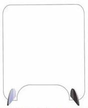 Free Standing Sneezing Screens With Money Hole